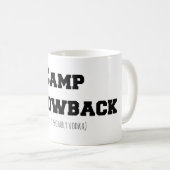 Camp Throwback (dit is waarschijnlijk wodka) Mok (Voorkant rechts)