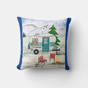 Camp Trailer Pillow Kussen