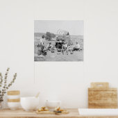 Camp Wagon On A Texas Roundup Poster (Cuisine)