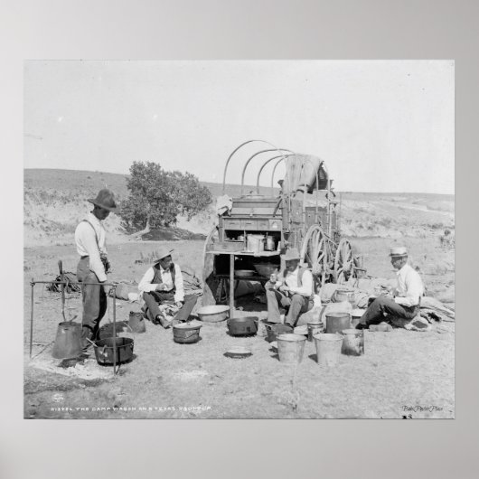 Camp Wagon op een Poster van Texas Roundup (Voorkant)