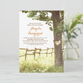 campagnard invitations de la douche de nuptiale (Debout devant)