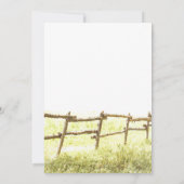 campagnard invitations de la douche de nuptiale (Dos)