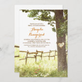 campagnard invitations de la douche de nuptiale (Devant / Derrière)