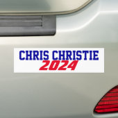 Campagne 2024 Chris Christie kandidaat-President Bumpersticker (Op auto)