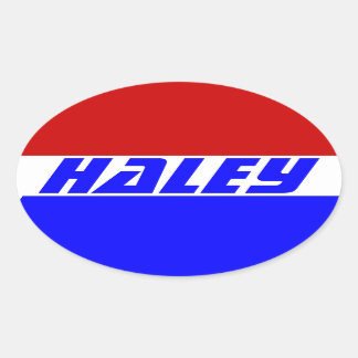 Campagne 2024 Verkiezingen Volgend President Nikki Ovale Sticker