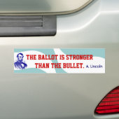 Campagne Abraham Lincoln Quote Bumperstickers (Op auto)
