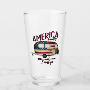 Campagne Amerika belt en ik moet gaan Glas