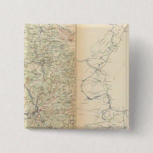 Campagne Atlanta, tweede epoch Vierkante Button 5,1 Cm