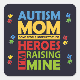 Campagne Autism Mam Awareness Campaign Vierkante Sticker