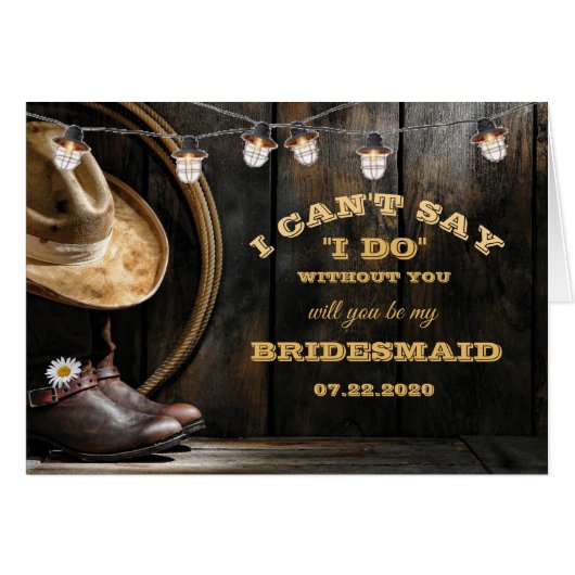 Campagne Boots Casquette Barne Wood Bridesmaid Dem (Devant Horizontal)