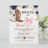 Campagne Boots ou Bows Genre Révéler Invitation (Debout devant)