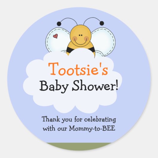 Campagne Bumble Bee Customisé Faveur Sticker (Devant)