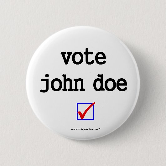 Campagne Button "Stem John Doe" (Voorkant)
