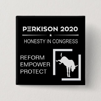 Campagne Button voor Perkison 2020