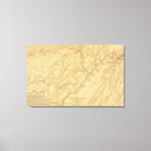 Campagne Chattanooga Canvas Afdruk