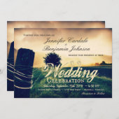 Campagne clôture après les invitations de mariage (Devant / Derrière)