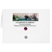 CAMPAGNE DE MAREMMA / PAYSAGE TOSCANE (Dos Horizontal)