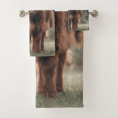 Campagne d'herbe d'automne de la vache de haute-te (En situation)