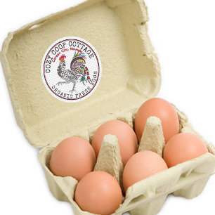Campagne ferme OEufs de poulet frais Stickers