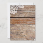 Campagne Floral Vache Crâne nuptiale invitation à  (Dos)