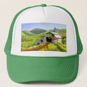 Campagne grange Appalaches Casquette paysage