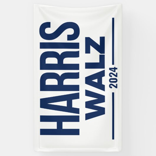 CAMPAGNE HARRIS WALZ 2024 SPANDOEK (Verticaal)