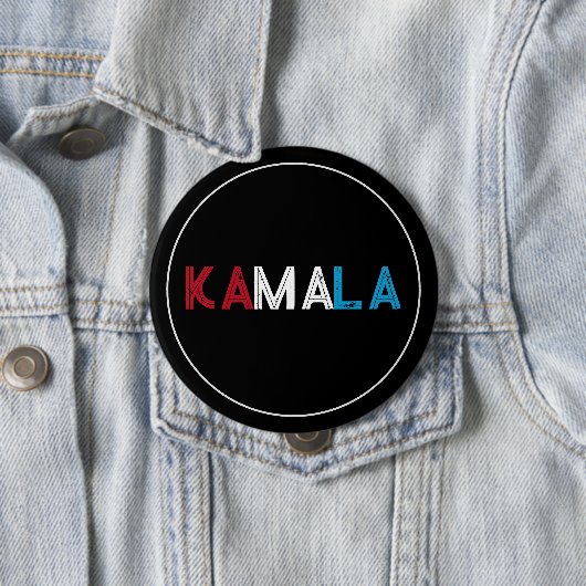 CAMPAGNE KAMALA 2024 RWB RONDE BUTTON 4,0 CM (In situ)