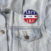  Campagne Logo LBJ Ronde Button 5,7 Cm (In situ)