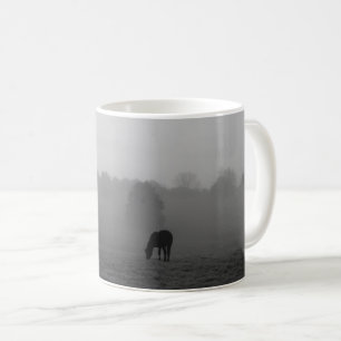 Campagne Matin Grayscale Café Mug