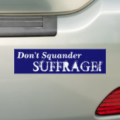 Campagne om de Bumpersticker te laten stemmen (Op auto)