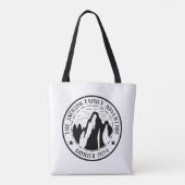 Campagne over de  Logo in de bergen Draagtas (Achterkant)