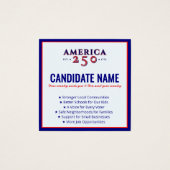 Campagne politique 2026 Candidat Élection Contact (Devant)