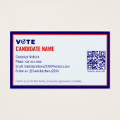 Campagne politique 2026 Candidat Élection Contact (Dos)