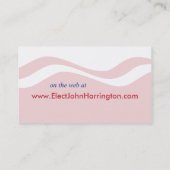 Campagne politique - Carte de visite du conseil mu (Dos)