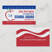 Campagne politique - Carte de visite du conseil sc (Devant / Derrière)