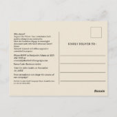 Campagne politique rétro Invitation à lever des fo (Dos)