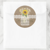 Campagne Russe Mason Jar Stickers Tournesol (Sac)