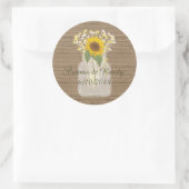 Campagne Russe Mason Jar Stickers Tournesol (Sac)