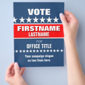 Campagne Sjabloon Aangepast Flyer (Hand)