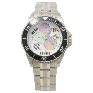 CAMPAGNE STAR/IRAQ VETERAN HORLOGE