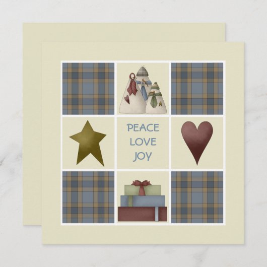 Campagne Style Fêtes Invitations (Devant / Derrière)