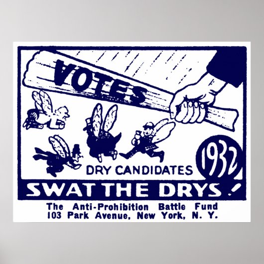 Campagne ter bestrijding van het verbod van 1932 poster (Voorkant)