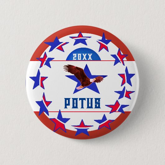  Campagne Verkiezing Stemming POTUS Button (Voorkant)