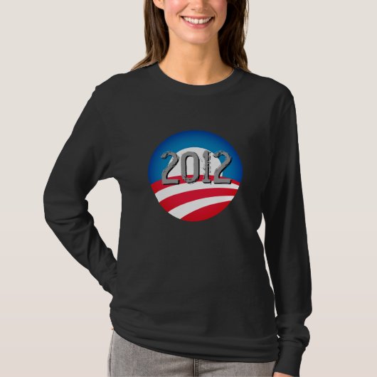 Campagneherdenking Obama Logo 2012 T-shirt (Voorkant)