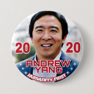campagneknop - Presidentiële hoopvolle Andrew Yang Ronde Button 7,6 Cm