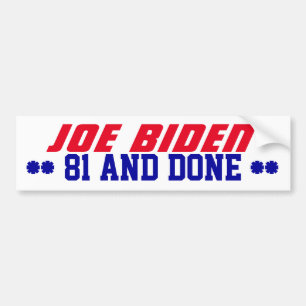Campaign 2024 81 en Klaar oud Joe Biden President Bumpersticker