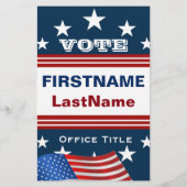 Campaign Flyer-Sjabloon Flyer (Achterkant)