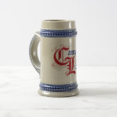 Campaign for Liberty Logo Blue Stein Bierpul (Voorkant links)