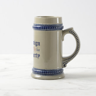 Campaign for Liberty Logo Blue Stein Bierpul