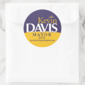 CAMPAIGN MAYOR STICKKERS RONDE STICKER (Tas)